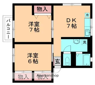 シティハイムソファレ【203号室】の間取り