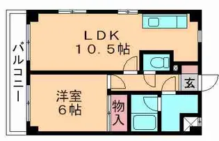 第5フェニックス【3階】の間取り