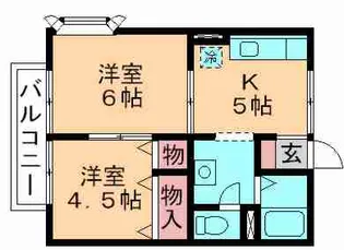 ドミール西都賀【2階】の間取り