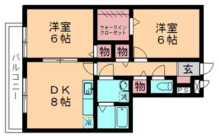 セジュール山の根【2階】の間取り