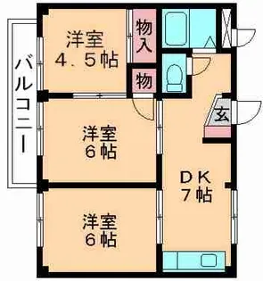 コーポみつわ台【1階】の間取り
