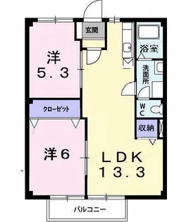 ラールコンホールターベウC【1階】の間取り