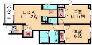 エクセランB【1階】の間取り