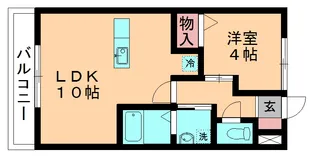 RITZ ELAMICA【1階】の間取り