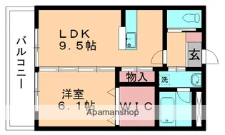 エミネンスさくらぎ【202号室】の間取り