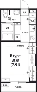 リブリ・美緒【1階】の間取り