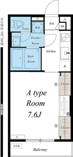 リブリ・ルームス本千葉【2階】の間取り