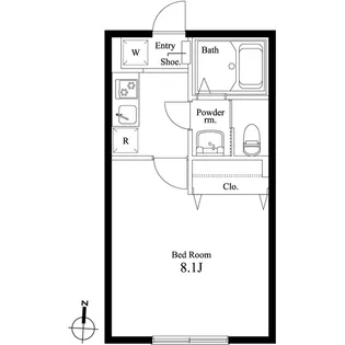 フォレストツインハウスS棟【0205号室】の間取り