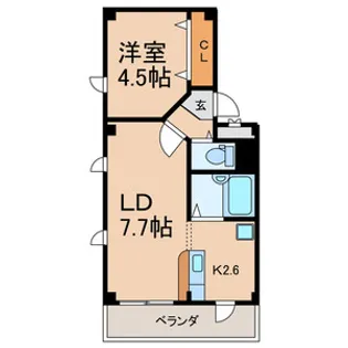 千葉県千葉市中央区千葉寺町【マンション】の間取り