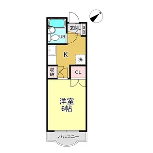 ハセベ椿森コーポ【3階】の間取り