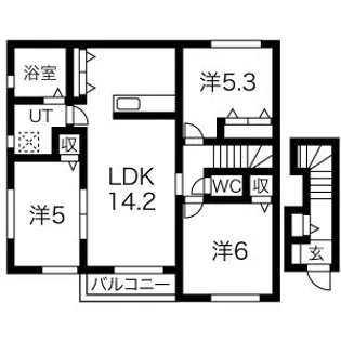 美樹A【2階】の間取り