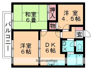 クレインハイツ【103号室】の間取り