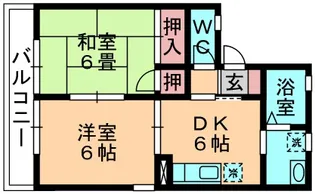 メゾンフェール【101号室】の間取り