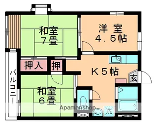 春日ハイツ(SB)【106号室】の間取り