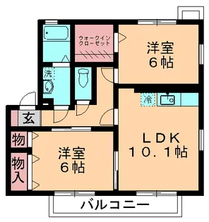 ピュア 輝【2階】の間取り