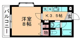 ヒカリマンション(SB)【107号室】の間取り