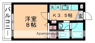 ヒカリマンション(SB)【202号室】の間取り