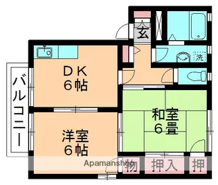 グランドール・カズ【102号室】の間取り