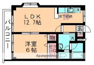 風のガーデンA【105号室】の間取り