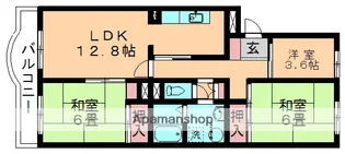 みつわ台クレストマンション【503号室】の間取り
