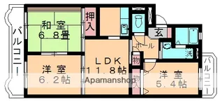 ピースコート【110号室】の間取り