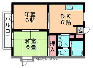 コートビレッジD【101号室】の間取り