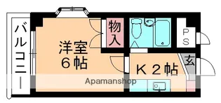 ジュネス本町【305号室】の間取り