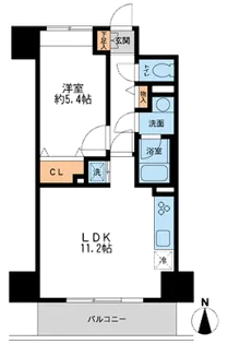 ウィルテラス千葉中央【0506号室】の間取り