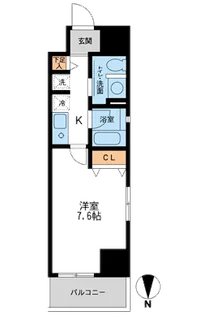 ウィルテラス千葉中央【8階】の間取り