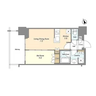 新日本EXビル【12階】の間取り