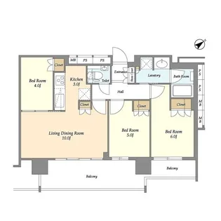 新日本EXビル【15階】の間取り