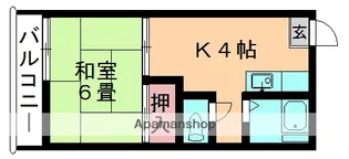 Iコーポラス【202号室】の間取り