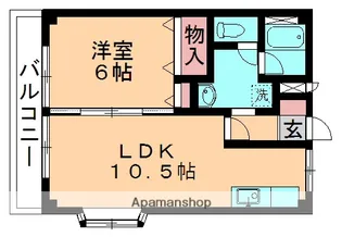 エクセルセイワ【201号室】の間取り