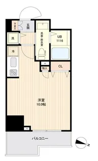 SIDE ONE【14階】の間取り