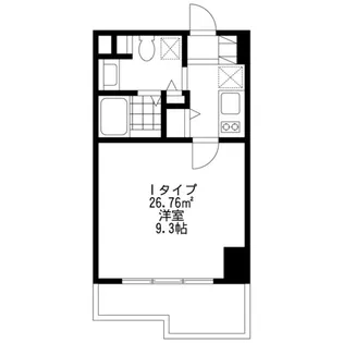 SIDE ONE【7階】の間取り