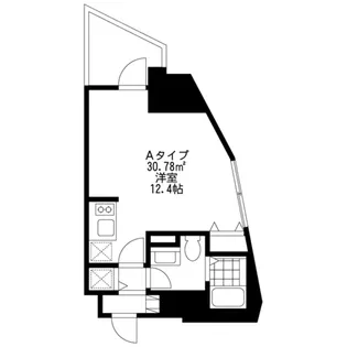 SIDE ONE【0601号室】の間取り