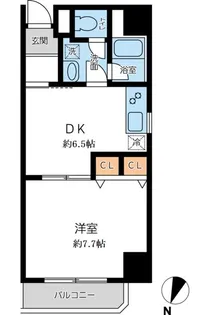 オーキッドレジデンス千葉中央【0404号室】の間取り