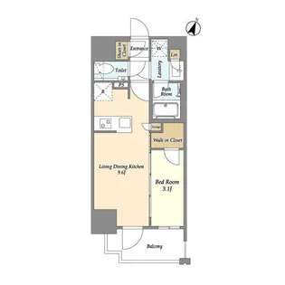 プライマル千葉駅前【8階】の間取り
