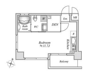 リエス千葉新宿【2階】の間取り