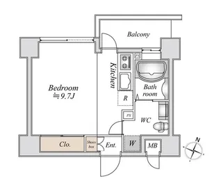 リエス千葉新宿【5階】の間取り