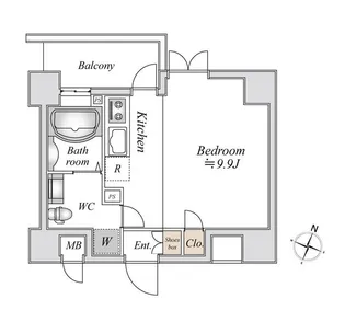 リエス千葉新宿【5階】の間取り