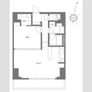 プライムメゾン千葉新町【10階】の間取り
