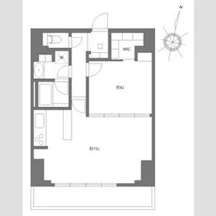 プライムメゾン千葉新町【11階】の間取り