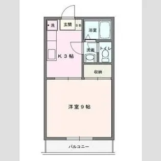 ラルゴ【102号室】の間取り