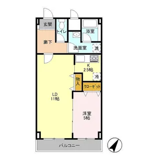 グラッツィア新千葉【3階】の間取り