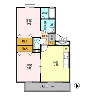 クレアール A【1階】の間取り