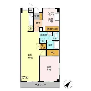 シャインクロコ【3階】の間取り