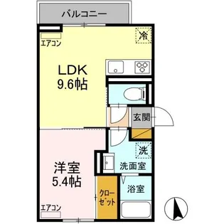 DーROOM弁天3丁目 C【2階】の間取り
