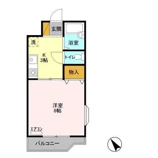 ロイヤルハイツ大澤【1階】の間取り