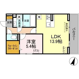 アヴァンスコート弐番館【2階】の間取り